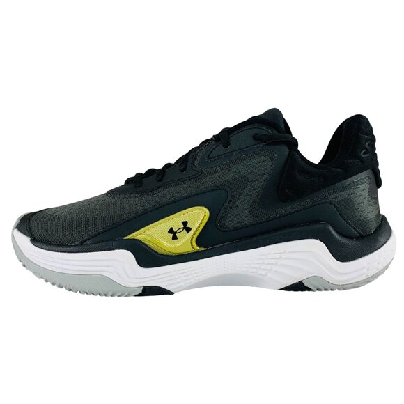 Under Armour Spawn 7 Black Metallic Gold Men\'s Basketball Shoes 3028461-002 main image 9